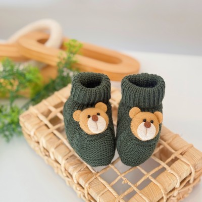 Sapatinho de linha Ursinho Verde Militar